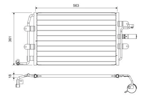 Радиатор кондиционера Valeo 817427
