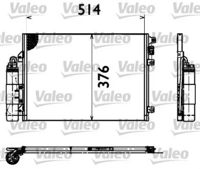 Фото радиатор кондиционера Valeo 817428 Радиатор кондиционера Valeo 817428