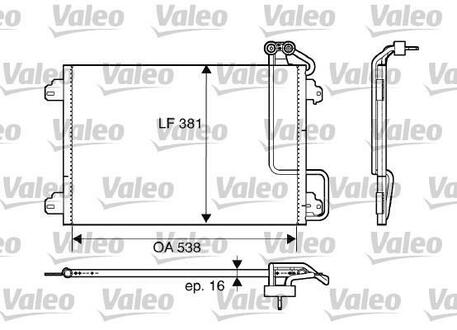 Радиатор кондиционера Valeo 817509