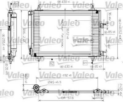 Радіатор кондиціонера Valeo 817524 (фото 1)