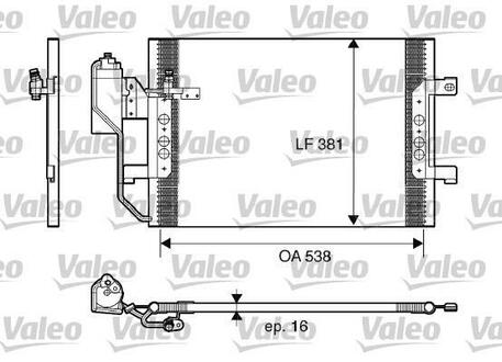 Радиатор кондиционера Valeo 817659 (фото 1)
