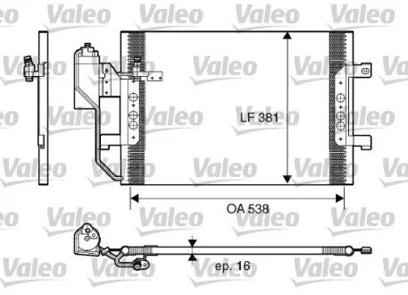 Радиатор кондиционера Valeo 817659