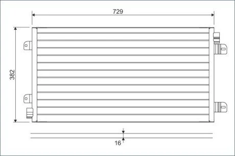 Радіатор кондиціонера Valeo 817689