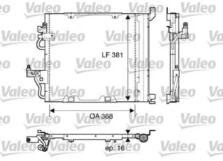 Радіатор кондиціонера Valeo 817847 (фото 1)