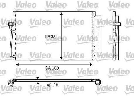 Радиатор кондиционера Valeo 817851