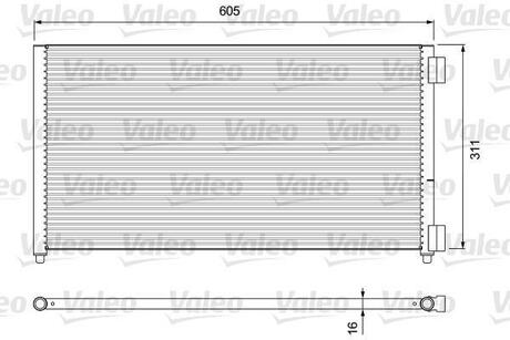 Радиатор кондиционера Valeo 818017