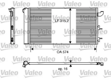 Фото конденсер Valeo 818162 Конденсер Valeo 818162