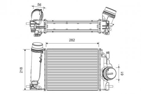 Intercooler NISSAN Valeo 818317