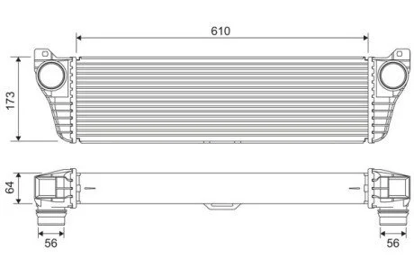 INTERCOOLER DB VIANO /W639/ 10- Valeo 818322 (фото 1)