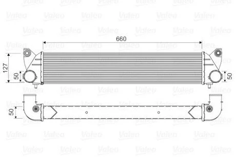 Інтеркулер SUZUKI SX4 1.9D/2.0D 06.06- Valeo 818348