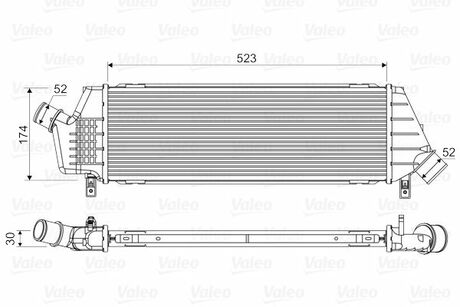 Радиатор наддува Valeo 818354