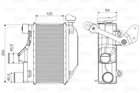 Інтеркулер TOYOTA COROLLA 1.4D 06.04-10.07 Valeo 818362