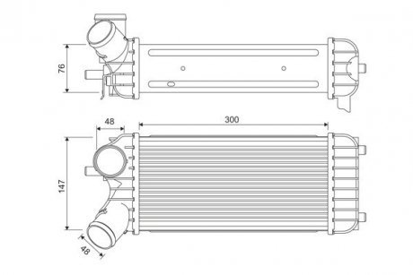 INTERCOOLER FORD C-MAX II 1.6 10- Valeo 818365