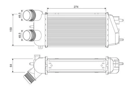 INTERCOOLER Valeo 818371