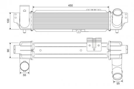 INTERCOOLER KIA SORENTO I 2.5 02- Valeo 818382 (фото 1)