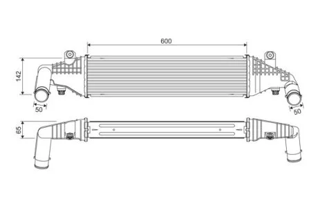 Інтеркулер FORD FOCUS C-MAX, MAZDA 3 1.6D/2.0D 10.03-12.09 Valeo 818542