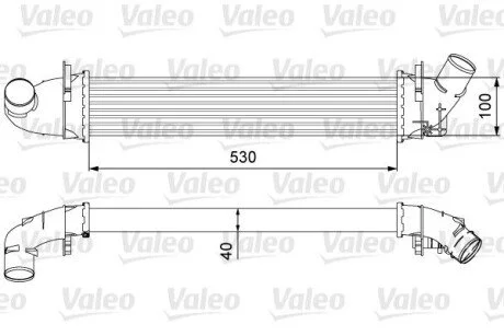 Радиатор наддува Valeo 818544