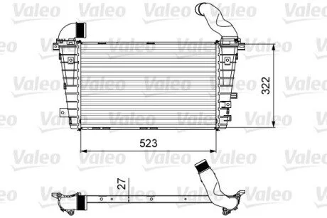 Інтеркулер OPEL ZAFIRA B, ZAFIRA B/MINIVAN 1.7D/1.9D 07.05-04.15 Valeo 818615