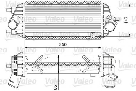 Радиатор наддува Valeo 818626