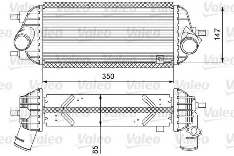 Радіатор наддуву Valeo 818626
