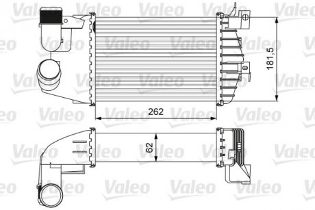 Радіатор наддуву Valeo 818627