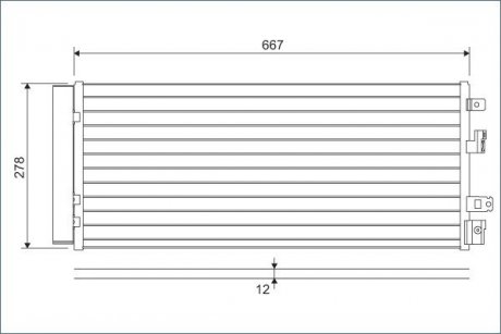 Радиатор кондиционера Valeo 822575