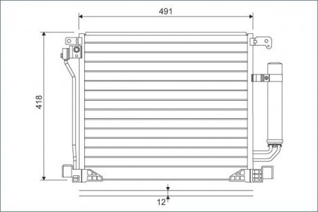 Радіатор кондиціонера Valeo 822587