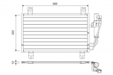 Радіатор кондиціонера Valeo 822589