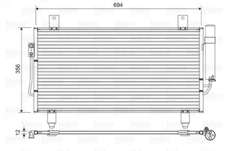 Радіатор кондиціонера Valeo 822599