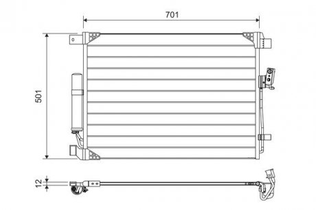 Радіатор кондиціонера Valeo 822605