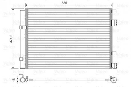 Радіатор кондиціонера Valeo 822610