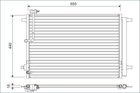 Радиатор кондиционера Audi A8 2.0-6.3 09-18 Valeo 822633