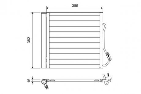 CHЈODNICA KLIMY JEEP RENEGADE 1.6 16- Valeo 822639 (фото 1)