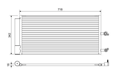 Радіатори кондиціонера Volvo XC60/S90/V90 II Valeo 822644 (фото 1)