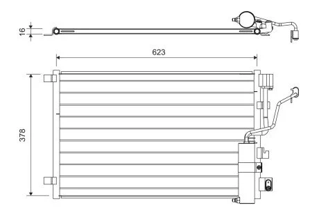 Фото 1 - радіатор кондиціонера QASHQAI 1.5-2.0 dCi 08-13 Valeo 822733 Радіатор кондиціонера QASHQAI 1.5-2.0 dCi 08-13 Valeo 822733 (фото 1)