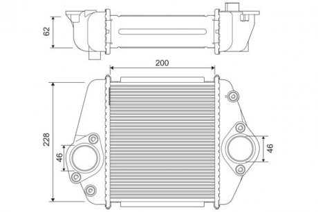 INTERCOOLER MAZDA CX-7 2.2 09- Valeo 822901 (фото 1)