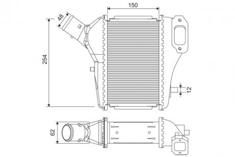 Intercooler HONDA Valeo 822902 (фото 1)