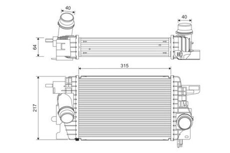 Charge Air Cooler Valeo 822912