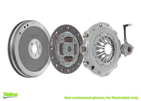 Демпфер + комплект сцепления Ford Focus C-MAX (DM2) 2.0, 04-07, 107kw Valeo 845165 (фото 1)