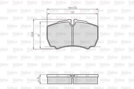 Колодки гальмівні IVECO T. DAILY 99- Valeo 872123