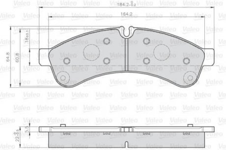 Колодки гальмівні IVECO T. DAILY 06- Valeo 872231