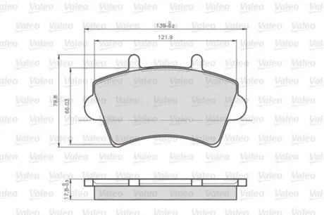 Колодки гальмівні RENAULT P. MASTER 00- Valeo 872613