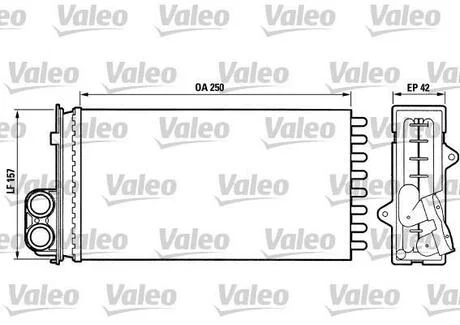 Радиатор отопителя Valeo 883976