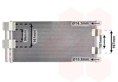 Радіатор кондиціонера Van Wezel 02005178