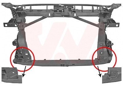 Панель передня AUDI A3 12 > 16 (вир-во) Van Wezel 0336678 (фото 1)