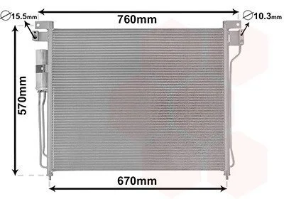 Конденсор кондиционера NAVARA/PATHF 25DCi 05- Van Wezel 13005299