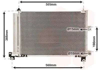 Конденсер кондиціонера FORD RANGER 06/05 > 12 Van Wezel 18005486