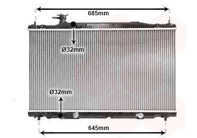 Радиатор охлождения CR-V 20i AT 06- Van Wezel 25002226