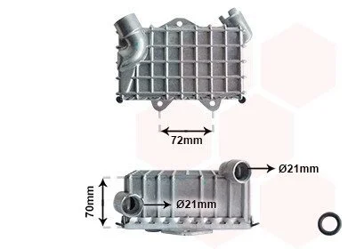 Радиатор масляный MB W202 25TD 95-00 Van Wezel 30003477
