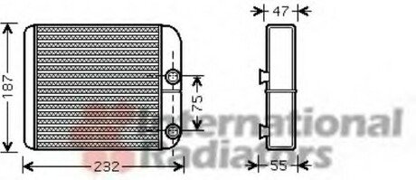 Радиатор печки Van Wezel 32006186